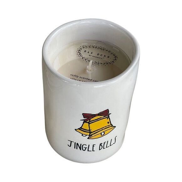 Rae Dunn “Jingle Bells” Candle Scent Holly Mistletoe from Magenta NWT - Picture 2 of 5